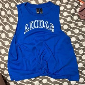 Tank top with knotted front